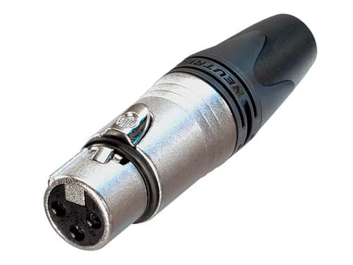 XLR kabeldeel 3 pin bus nikkel behuizing Ag contact d8-10 BULK