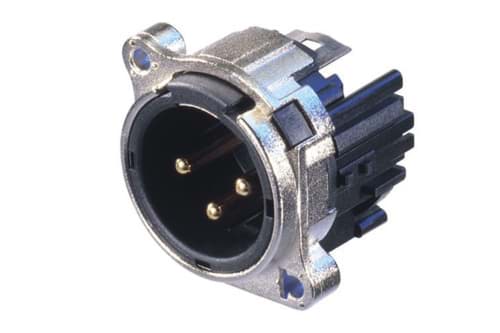 XLR chassis B 3p male PCB-HL