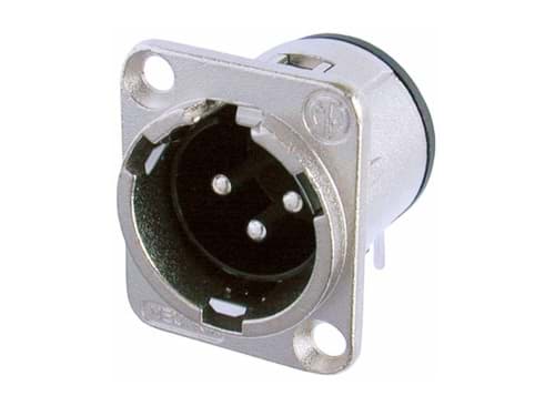 XLR chassis D 3p male PCB-H