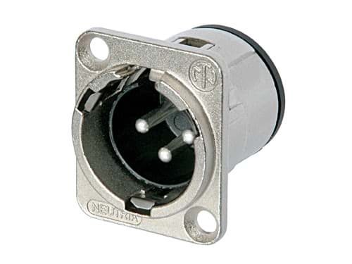 XLR chassis D 3p male PCB-V