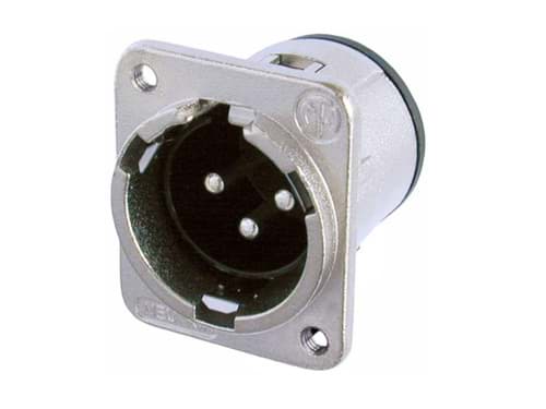 XLR chassis D 3p male PCB-V M3