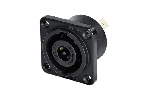 speakON 8-polig chassis male Touring zwart IEC62368-1