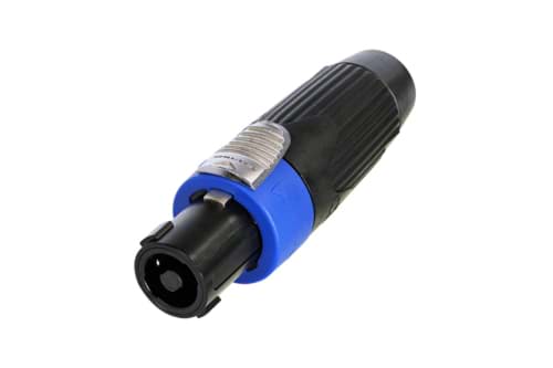 speakON 4-polig kabeldeel female Touring zwart IEC62368-1