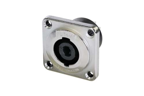 speakON 4-polig chassis male Touring nikkel IEC62368-1
