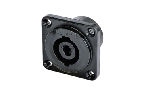 speakON 4-polig chassis male Touring zwart IEC62368-1
