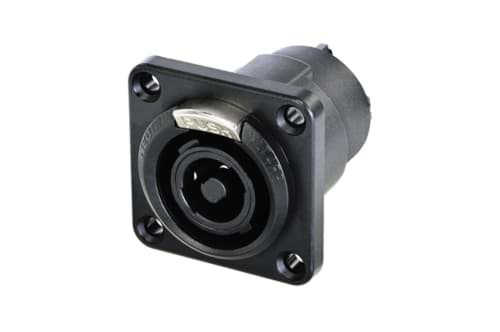 speakON 4-polig chassis female Touring zwart IEC62368-1