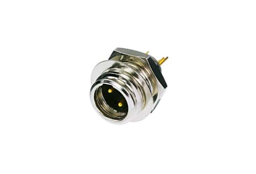 TINY XLR chassis 3p male nikkel rearmountable
