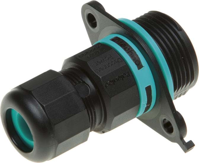 kabelverbinder paneel+flens 4p PIERCING D6-12 IP68 RETAIL