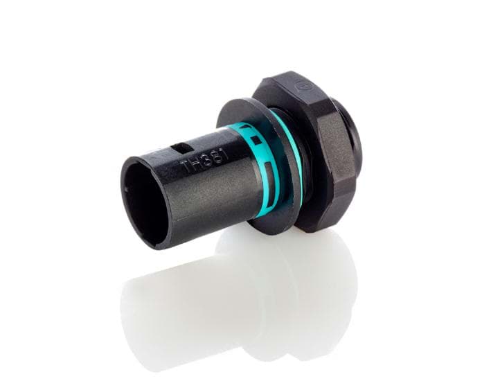 micro-TEEPLUG chassis 2p pen M16 SAFETYLOCK 10A IP68 BULK