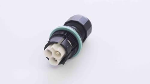 TEEPLUG TH384 kabeldeel 3p(2p+PE) pen schroef D7-12 IP68 BULK