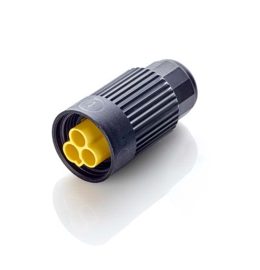 TEEPLUG TH384 kabeldeel+moer 2p pen schroef 17,5A D7-12 IP68 BULK