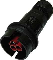TEEPLUG metallock kabeldeel 3p(2p+PE) pen schroef 25A IP68