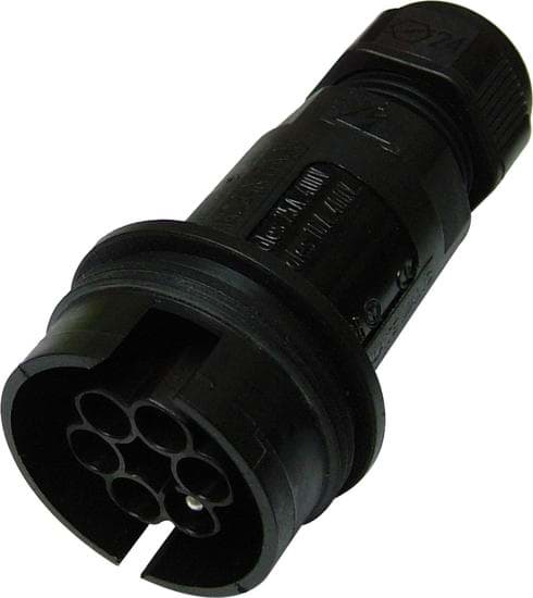 TEEPLUG metallock kabeldeel 6p(5p+PE) pen schroef 17A IP68