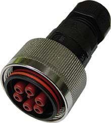 TEEPLUG metallock kabeldeel 6p(5p+PE) bus schroef 17A IP68