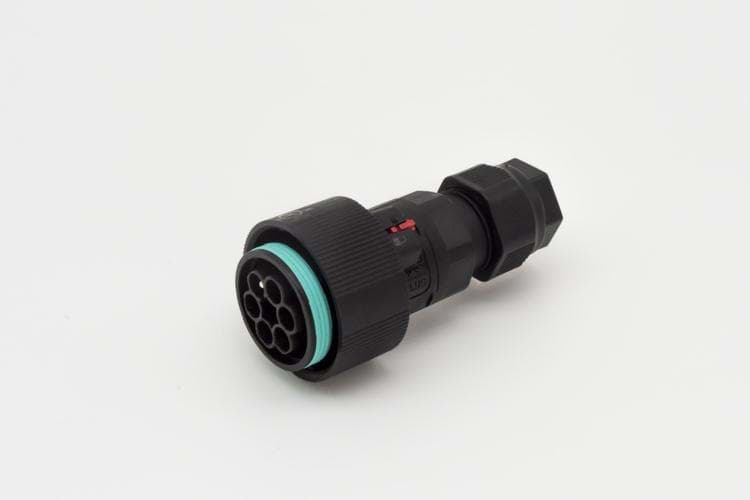 TEEPLUG TH405 kabeldeel+moer 6p(5p+PE) pen schr. D7-14 IP68 BULK
