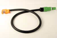 Powerline railklem smal +2m120mm2 + drain E  groen