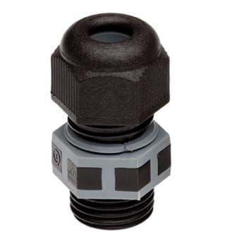wartel+moer kunststof IP68 PG9 doorlaat 7,5-9,5mm tap=8mm zwart KIT-5