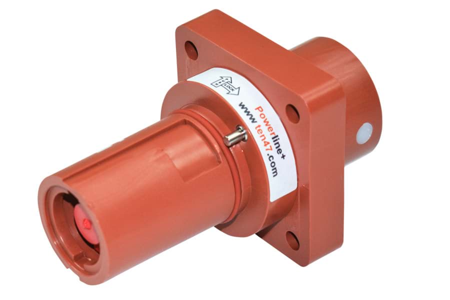 Powerline QC panel-drain 500A M12 Female Thread L1 brown