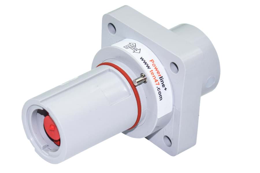 Powerline QC panel-drain 750A M12 Female Thread L3 grey