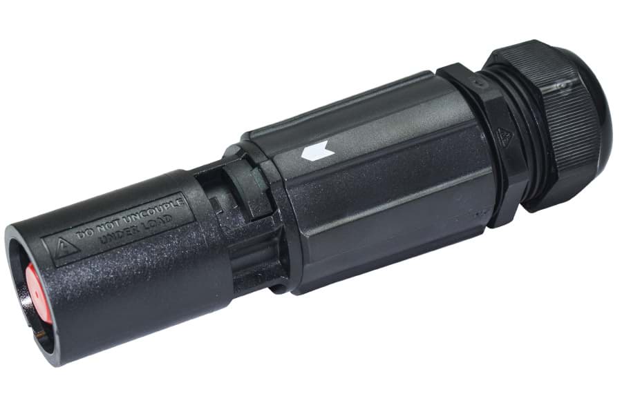 Powerline QC cable-source screw 120/150mm2 d=15-21mm L2 black