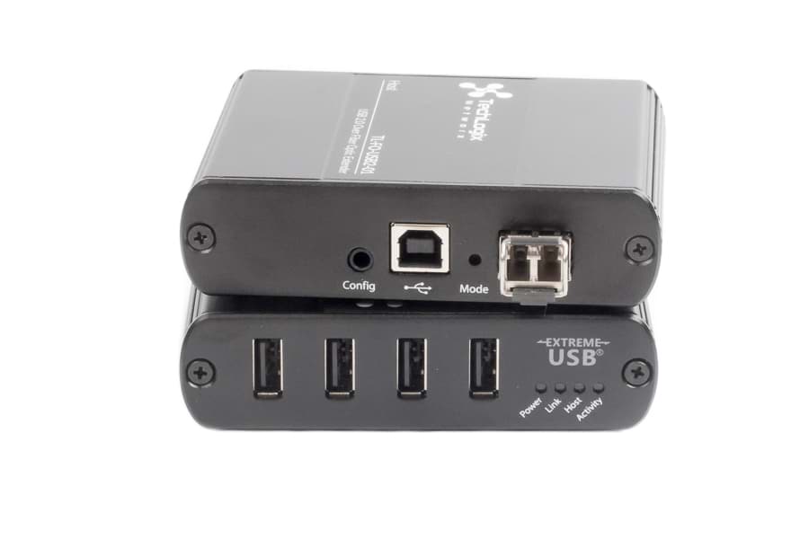 USB 2.0 over fiber extender duplex-LC-MM 500m