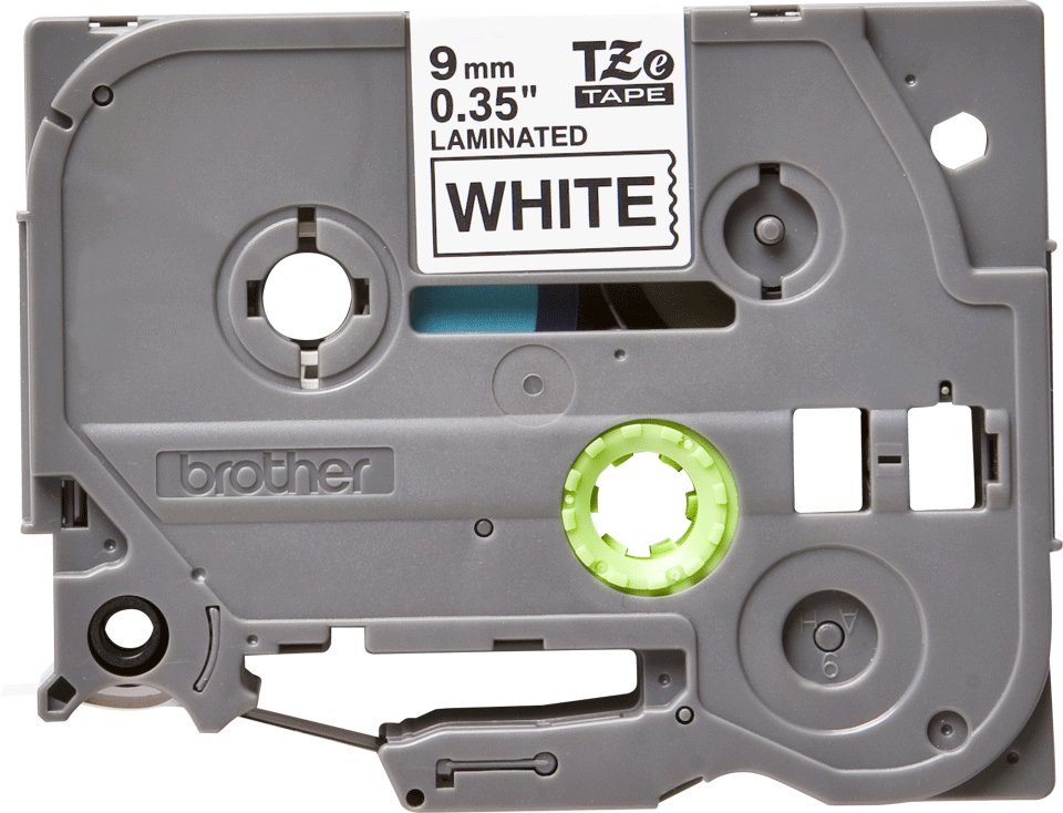 tape TZ  9mm zwart op wit L=8m