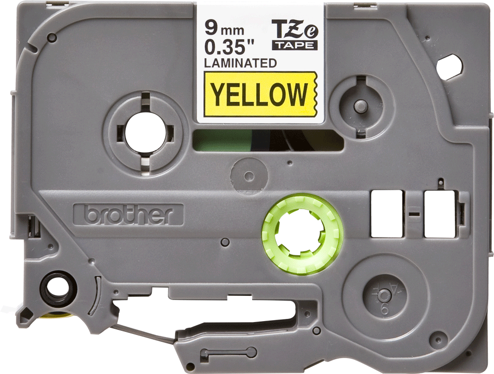 tape TZ  9mm zwart op geel extra klevend L=8m