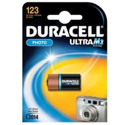batterij DL123Ultra lithium 3V blister/1