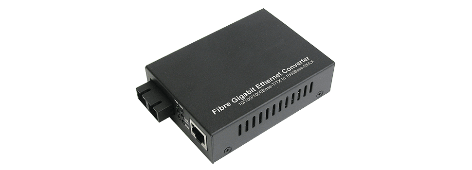 Gigabit Mediaconverter SingleMode SC 1310nm 20km RJ45-10/100/1000