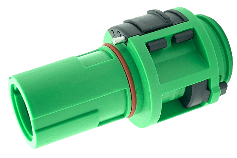Powerline QC insulator cable-drain E green S-lock