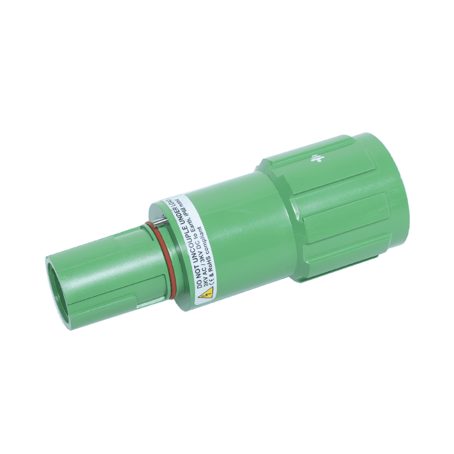 Powerline insulator cable-drain  E green