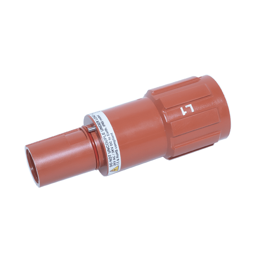 Powerline insulator cable-drain  L1 brown