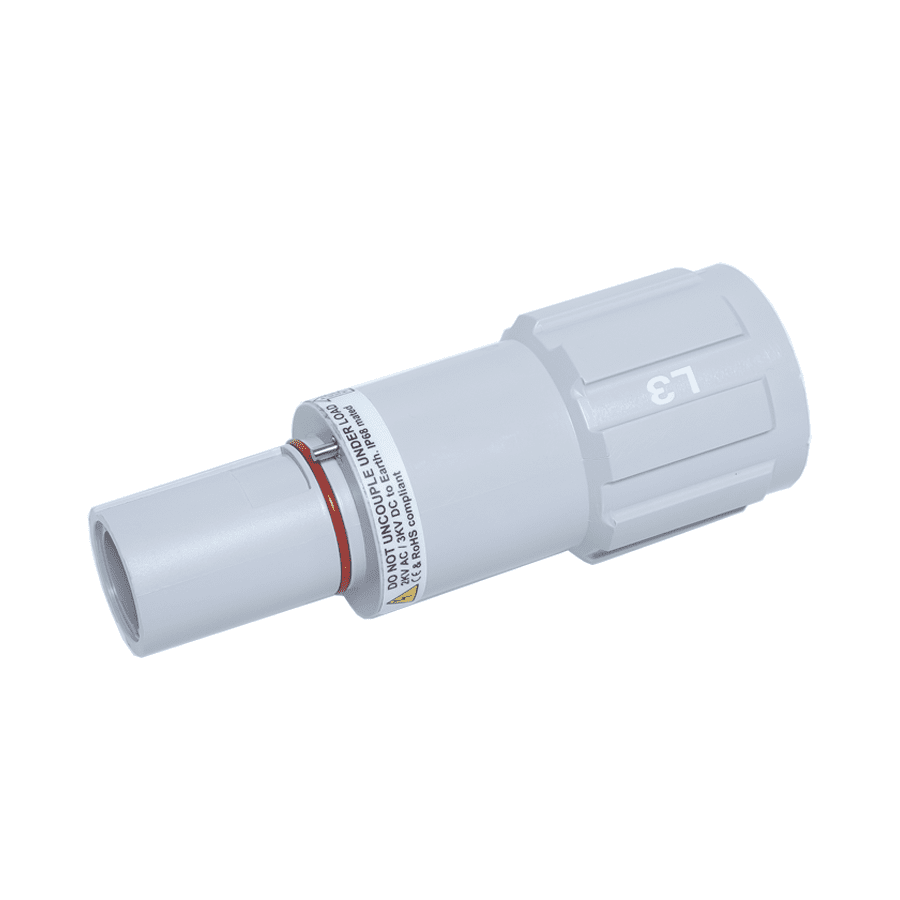 Powerline insulator cable-drain  L3 grey