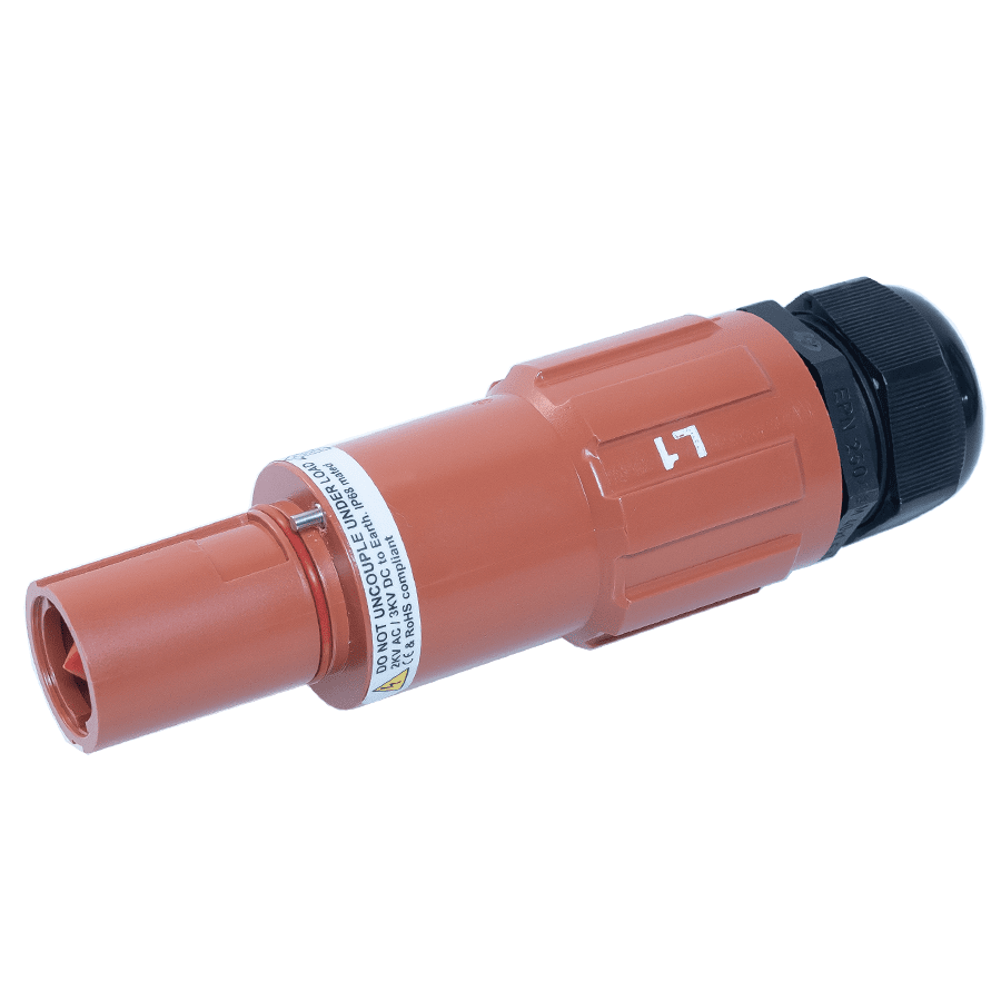 Powerline cable-drain 300mm2 d=26-32mm L1 brown
