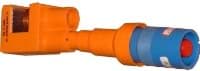 Powerline railklem standaard recht kort + source 750A N blauw