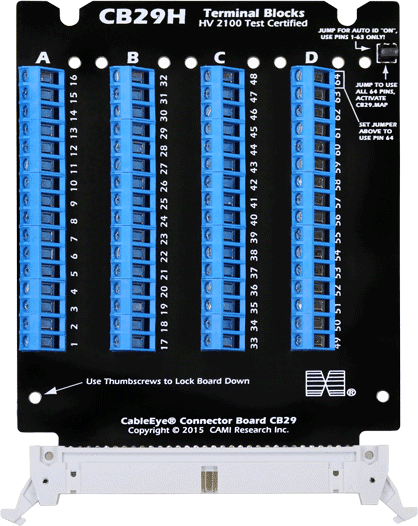Connector Board Set CB29AH (Screw Terminals - HVX21 Rated - BMount)