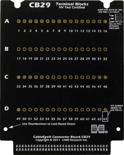 Connector Board Set CB29BB (No Terminal Blocks Installed)