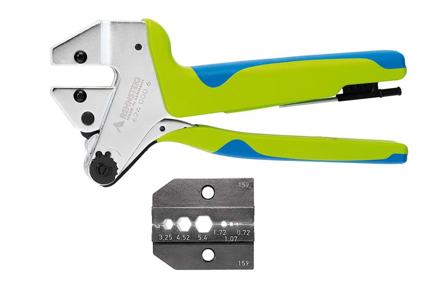 Krimptang PEW12 BNC RG58-RG174-RG316-RG188 verchroomd