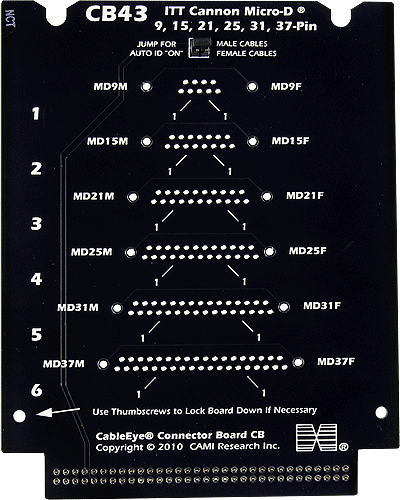 Connector Board Set CB43 (MicroD 9-37)