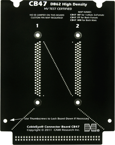 Connector Board Set CB47 (DB62HD)