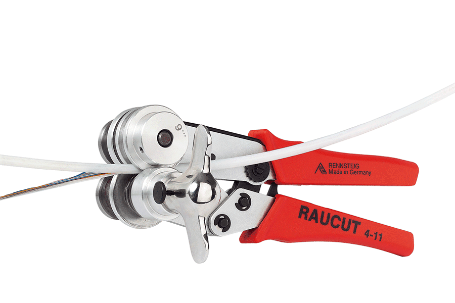 RAUCUT 2 Stripset voor Glasvezelkabel 4,0-14mm in koffer