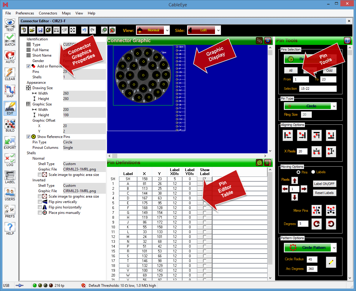 Testsysteem Software Connector Designer