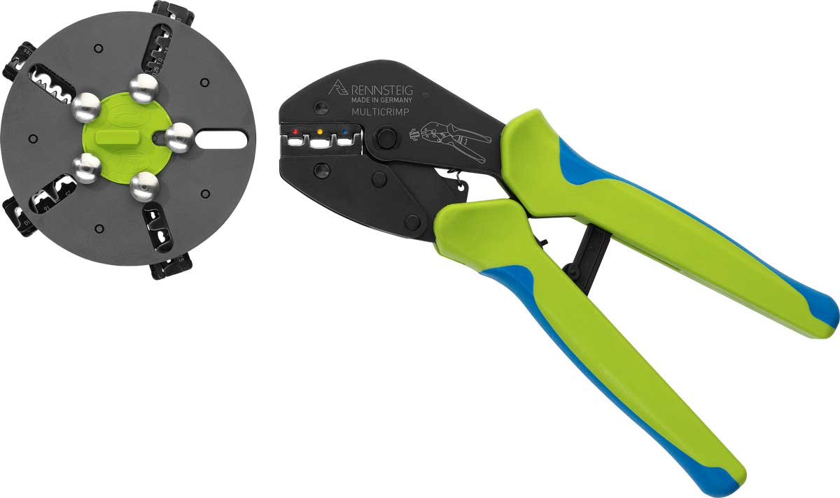 MultiCrimp krimptang met 3 inzetstukken