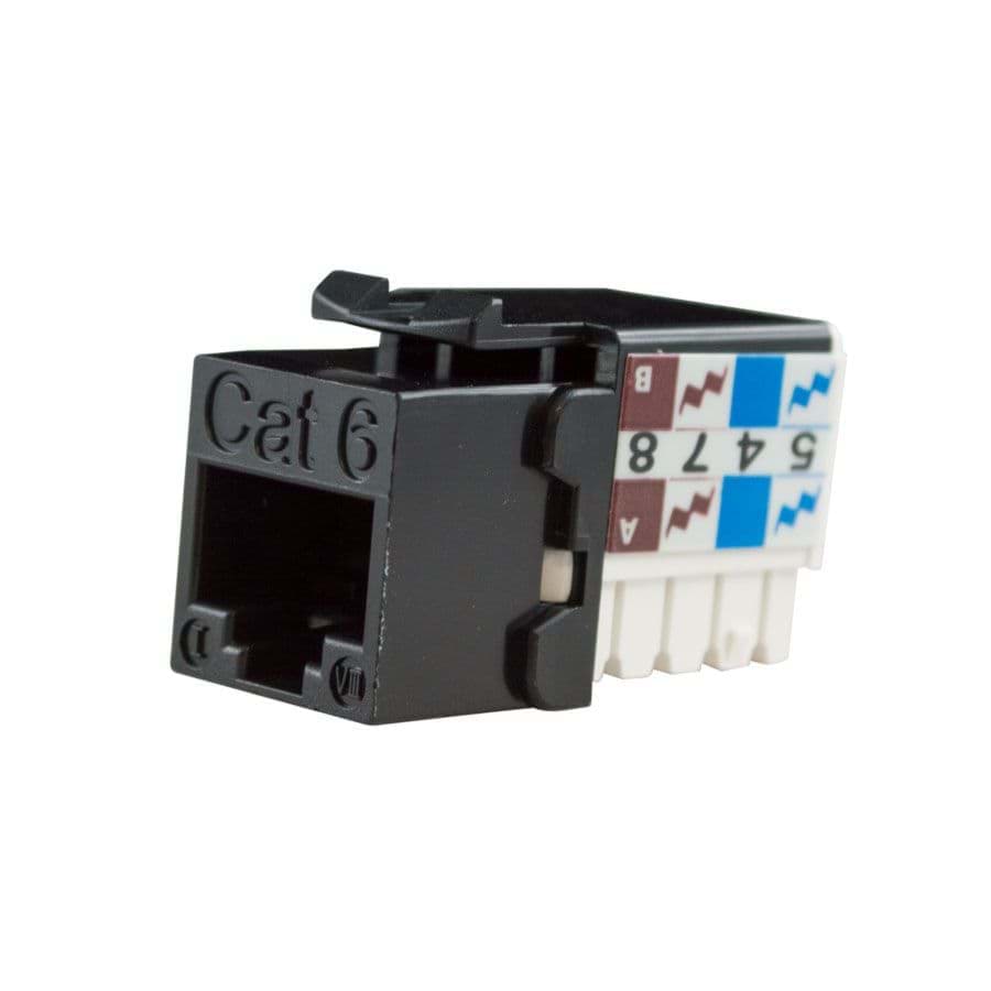 keystone RJ45/IDC CAT6 UTP zwart 90gr SCP