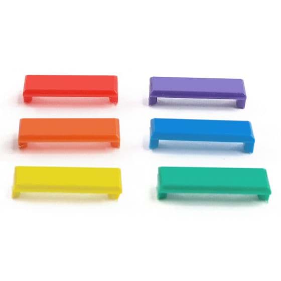 SCP Keystone Snap-On ID Bars KJ series 6 colors BL-GN-OR-PUR-RD-YE