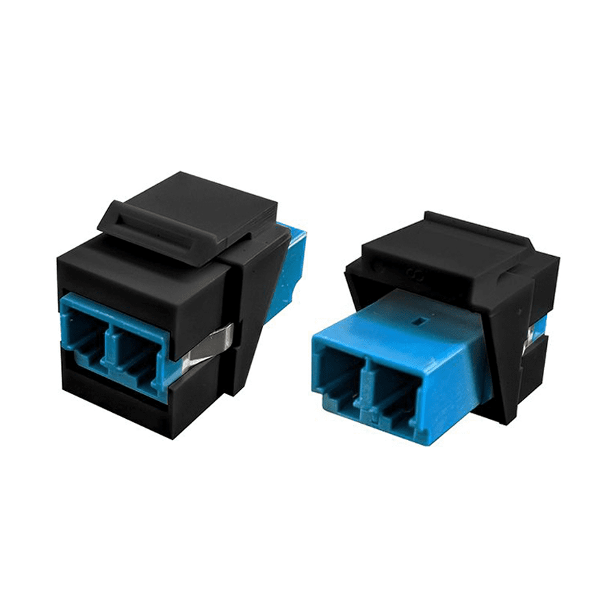 keystone fiber LC-LC SingleMode OS2 duplex zwart