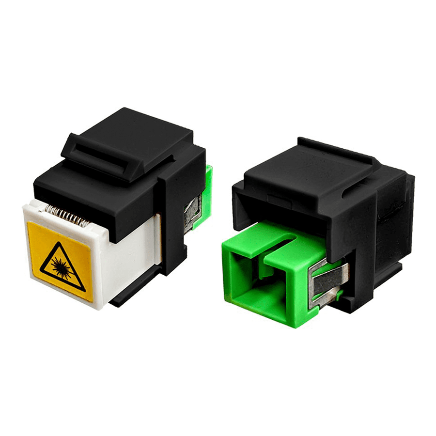keystone fiber SCA-SCA SingleMode OS2 Simplex zwart