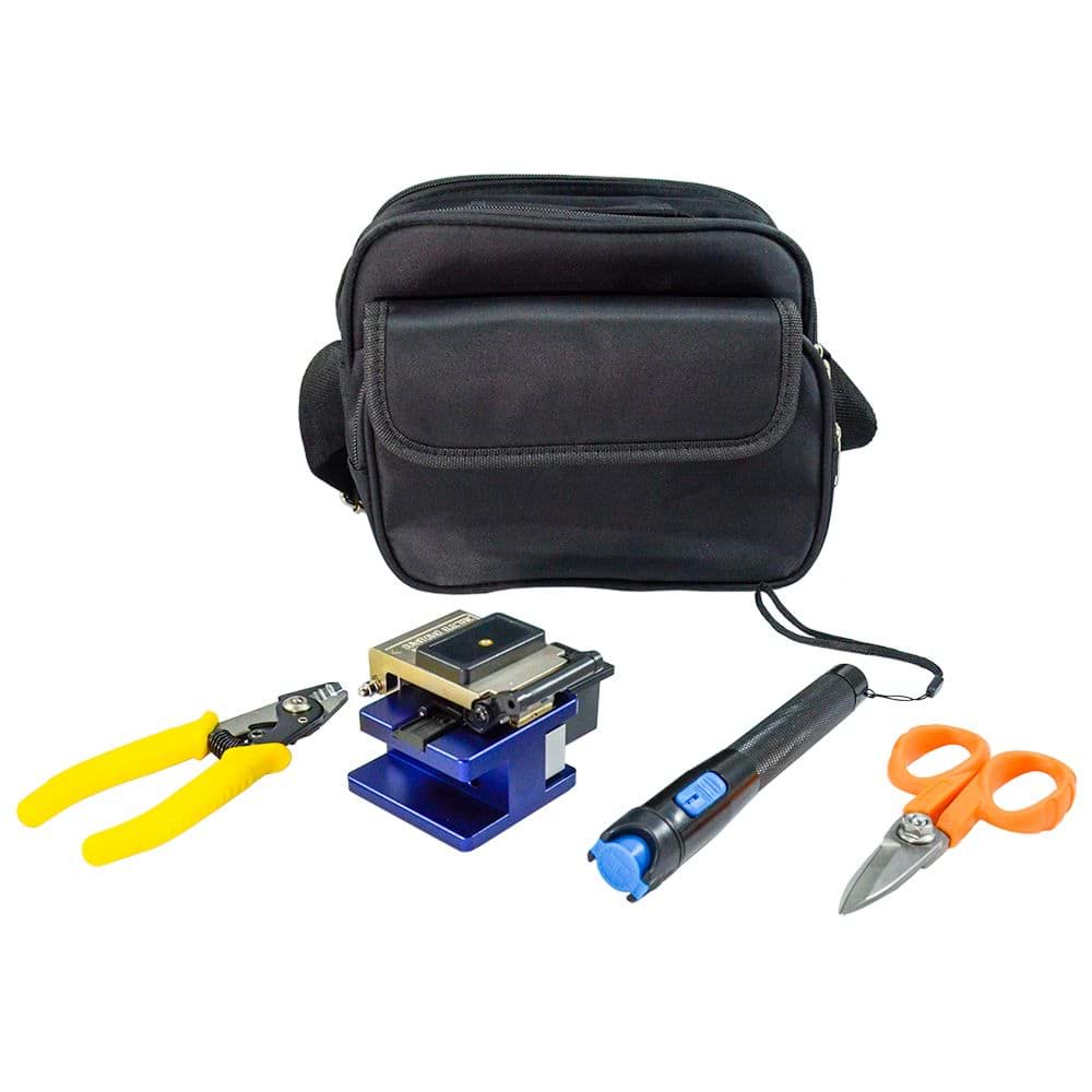 EasyFiber Termination Kit cleaver-kevlar sheets-stripper-VFL