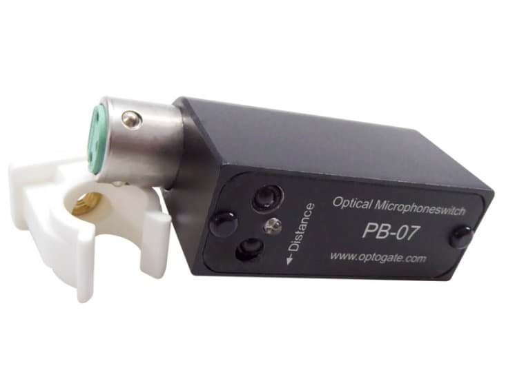 Optogate For fixing on a microphone stand