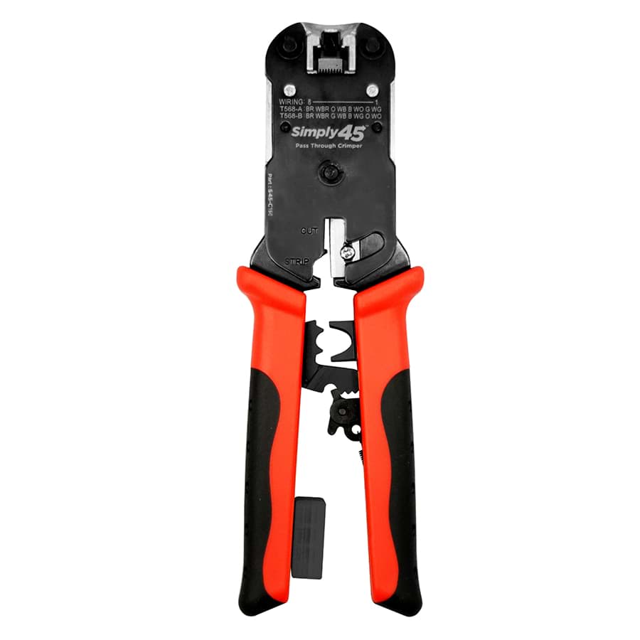 krimptang Simply45-RJ45-PassThrough+Standard STP external ground